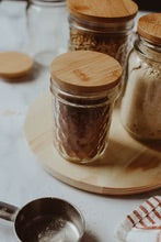 Bamboo jar lid - without hole