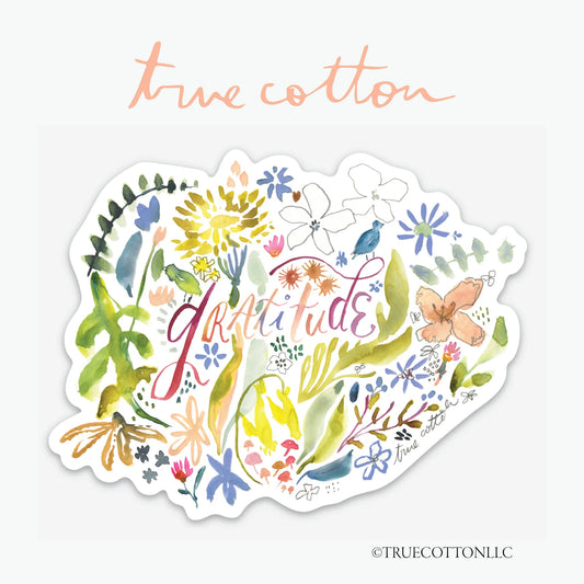 Gratitude sticker