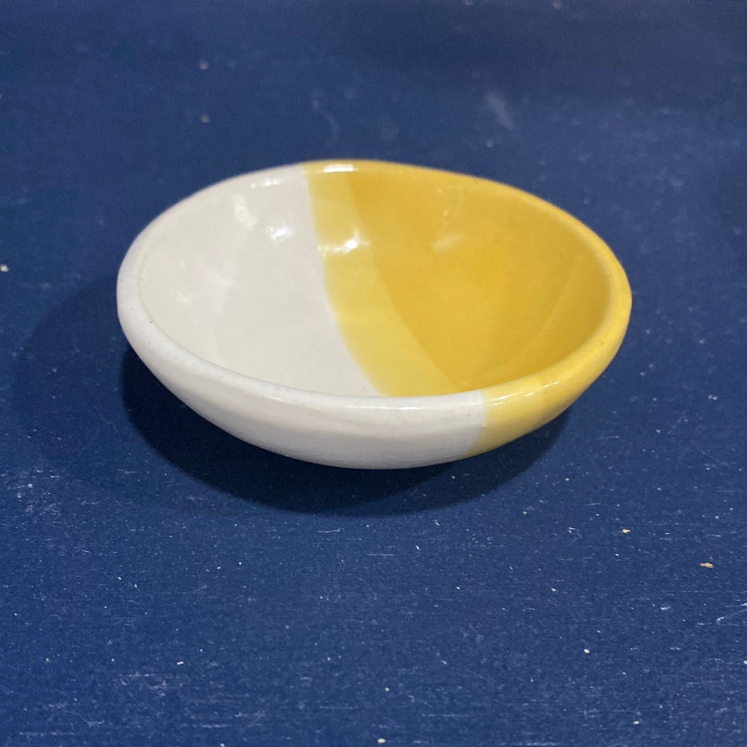 Small Yellow Pottery Bowl