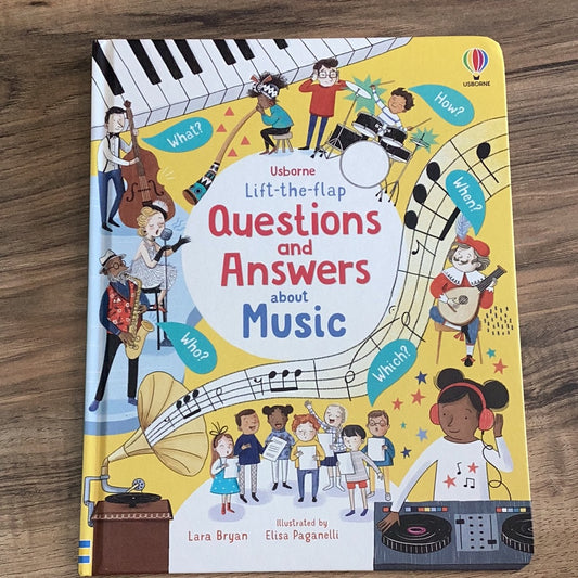 Lift-the-flap question and answers about music