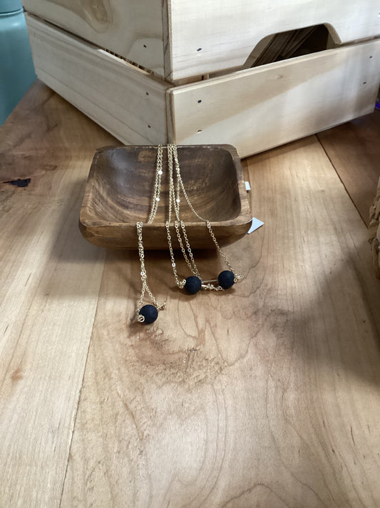 Lava bead necklace